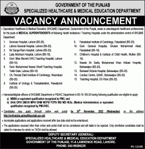 Medical Superintendents Recruitments