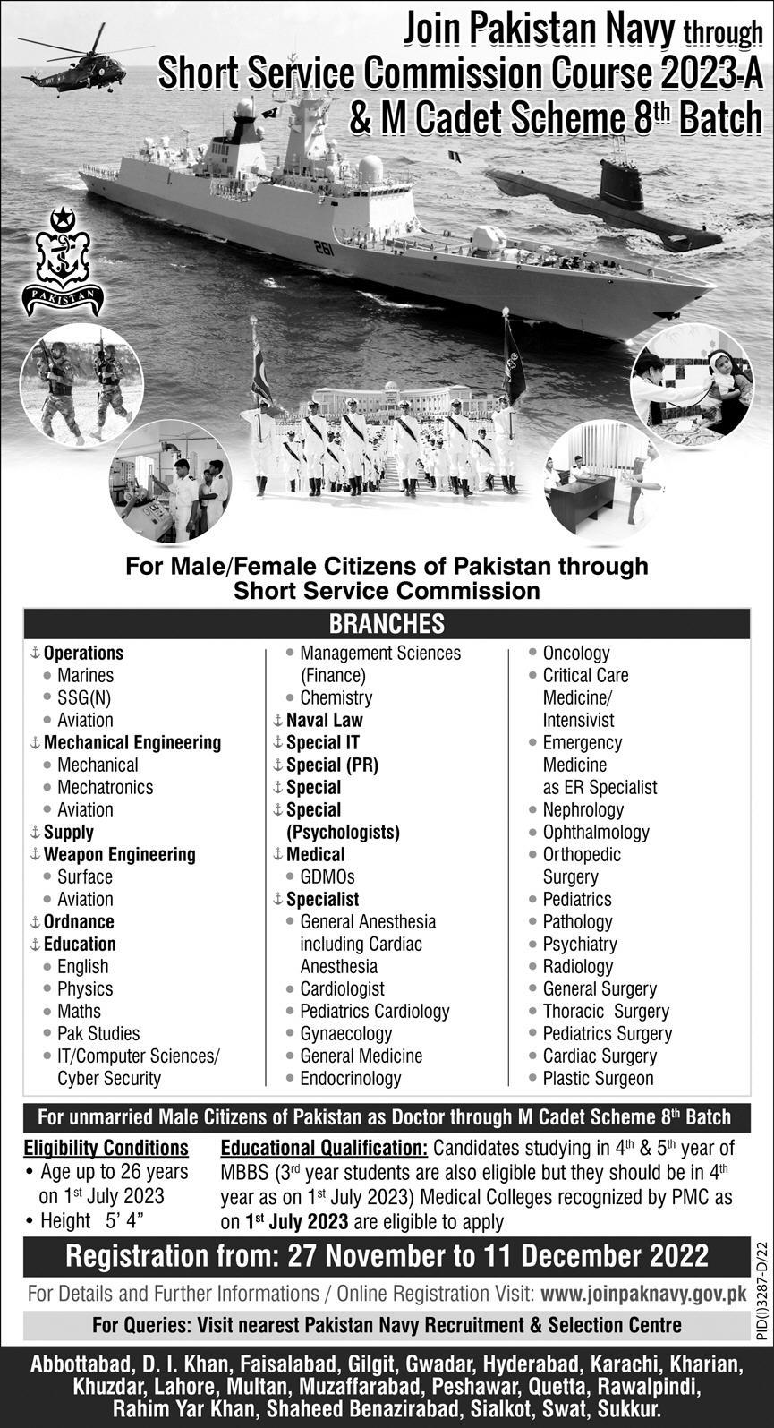 Pak Army Jobs 2022-23