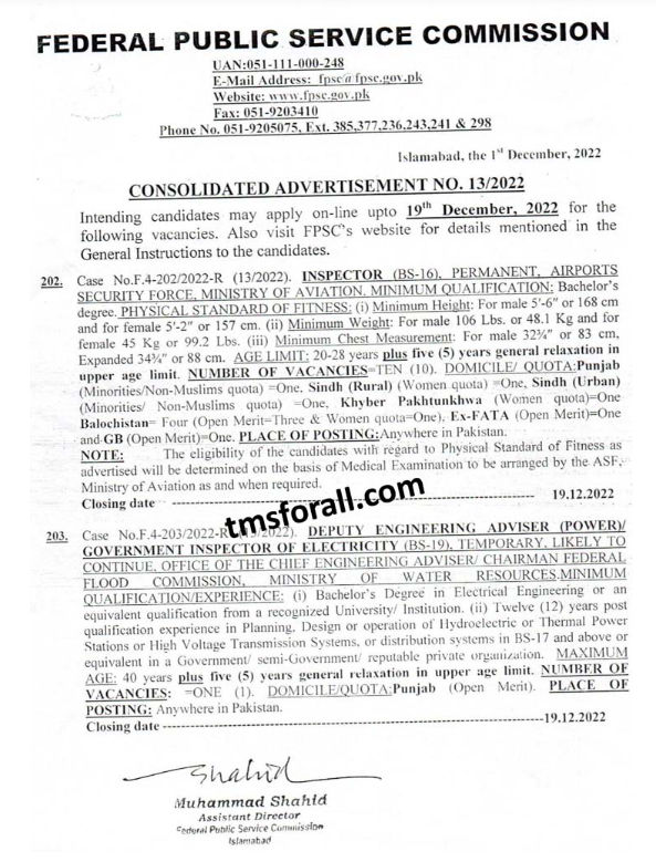 FPSC Jobs 