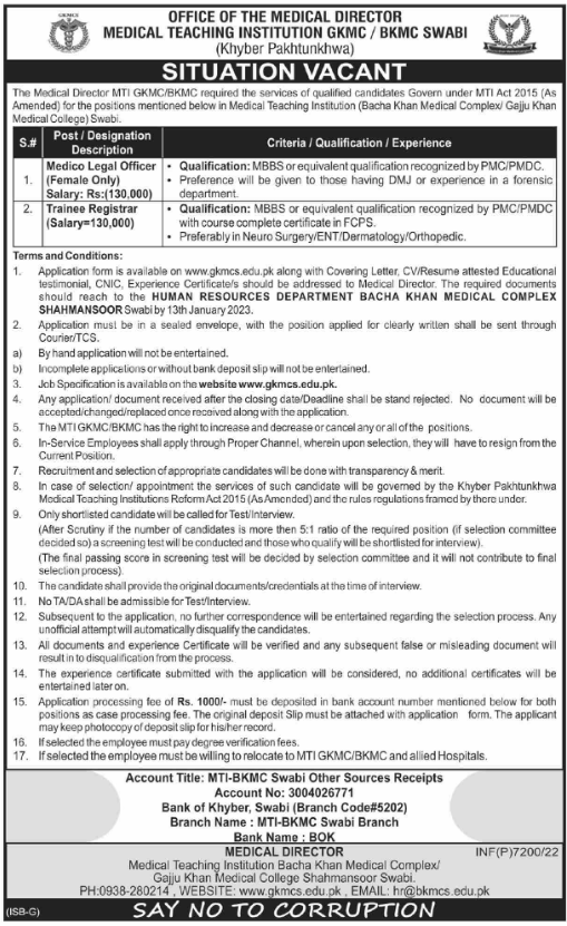 Medical teaching Institution Swabi