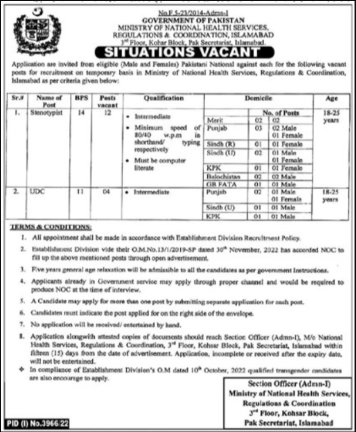  Ministry of National-Health Services