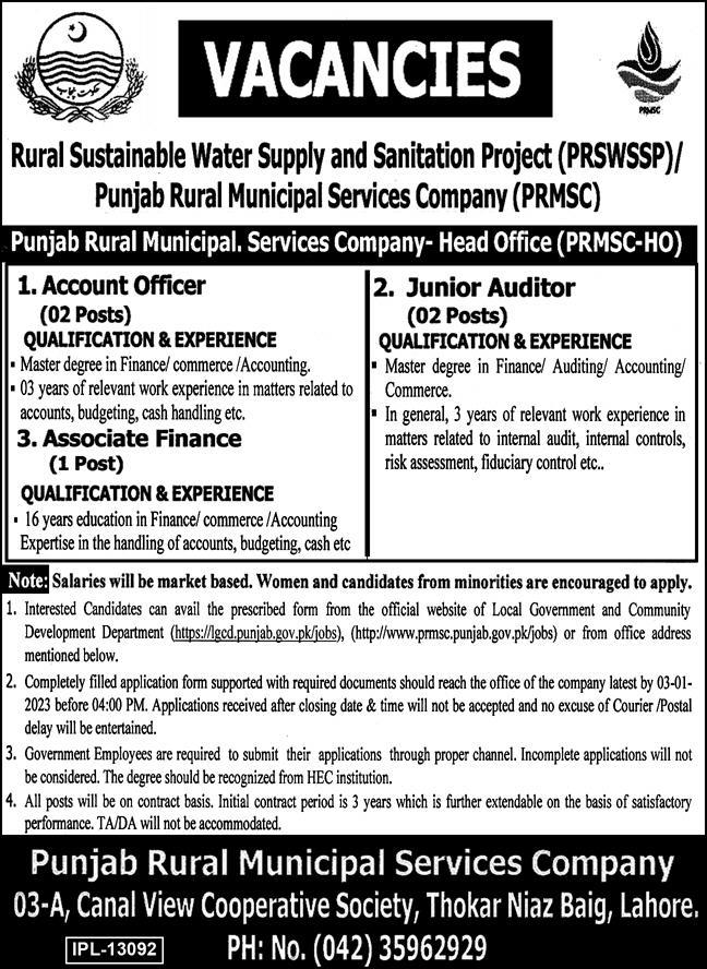 Punjab Rural Municipal Services Company 