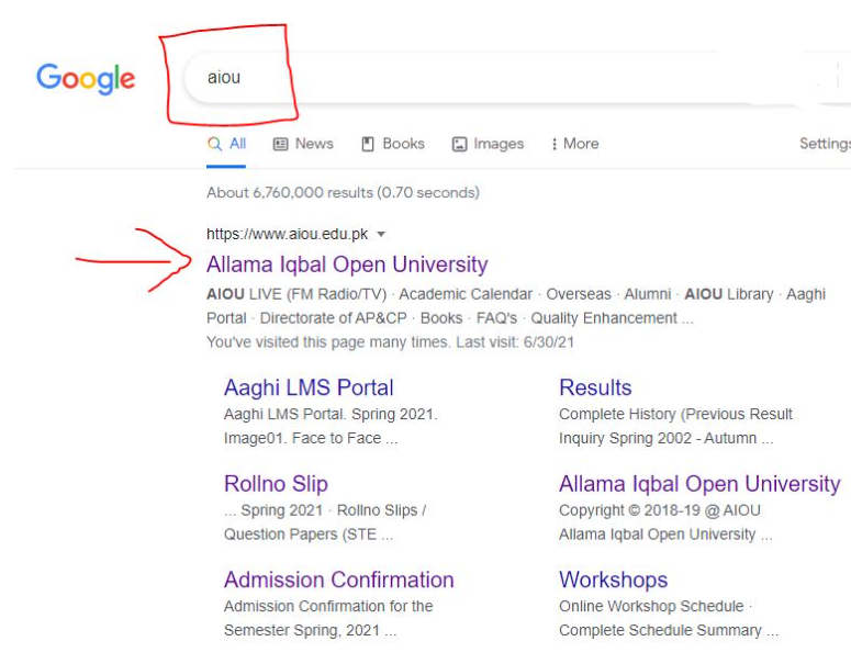 aiou degree varefication method